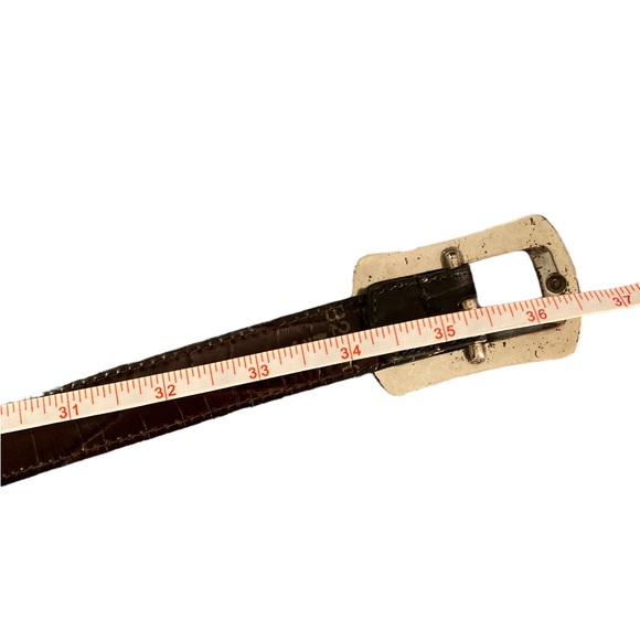 Women’s—Brighton Reversible Black And Brown Belt. Silver Detailing And Buckle. - Picture 12 of 13